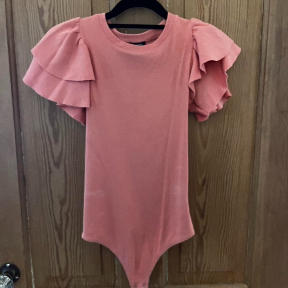 Express Women's Peach Bodysuit